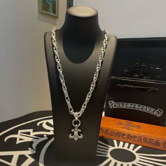 Chrome Hearts Vintage Zircon Pendant Buckle Necklace Jewelry