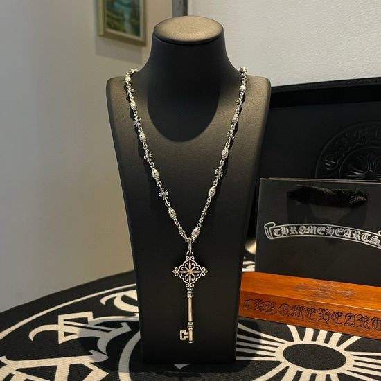Chrome Hearts Vintage Key Pendant Necklace Retro Jewelry