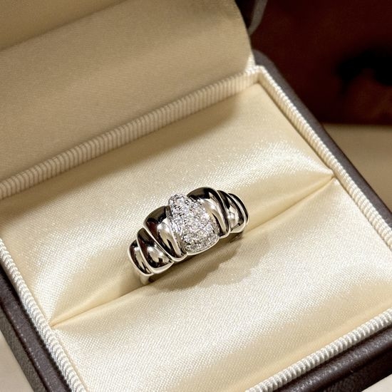 Tiffany & Co. Irregular Half Diamond Band Ring