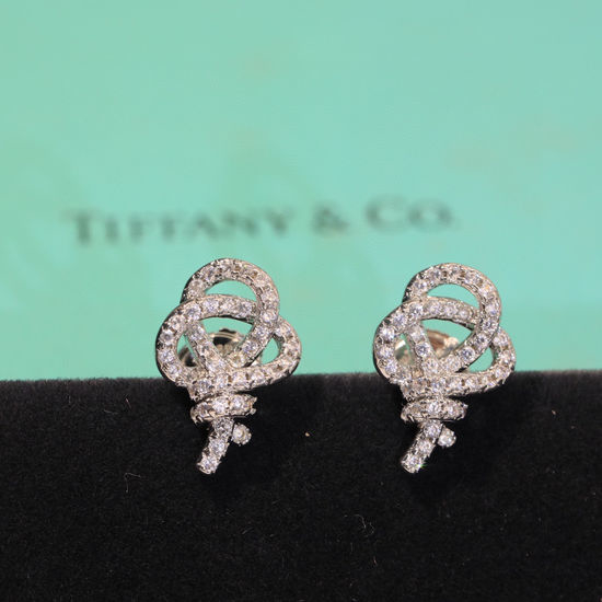 Tiffany & Co. Key Shape Hypoallergenic Stud Earrings