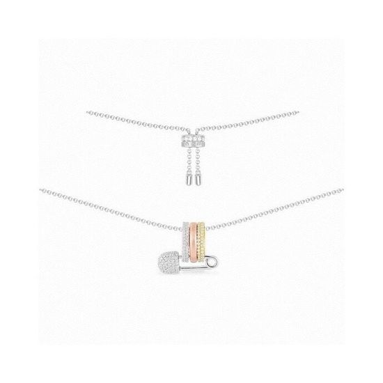 Apm monaco Chic Safety Pin Pendant Necklace