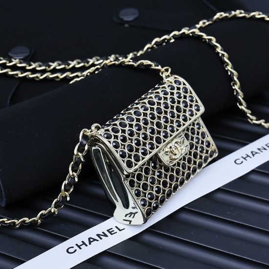 Chanel Diamond Inlaid Metal Crossbody Mini Bag