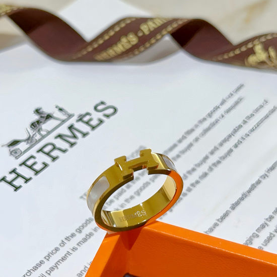 Hermes Classic 18K Gold Plated Ring
