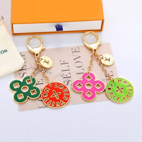Louis Vuitton LV Hollow Flower Metal Keychain