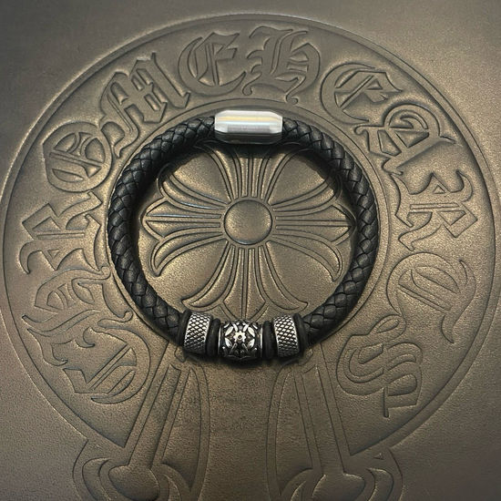 Chrome Hearts Vintage Leather Cord Bracelet