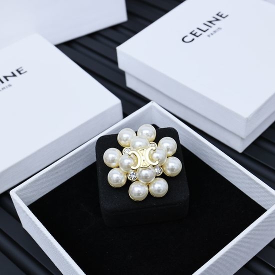 Celine Pearl Flower Retro Brooch