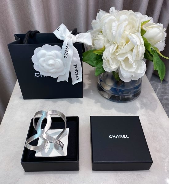 Chanel Vintage Style Open Cuff Bangle