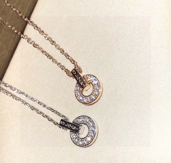 Bvlgari Diamond Roman Disc Pendant Necklace