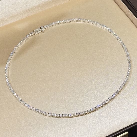 Tiffany & Co. Four Prong Diamond Necklace