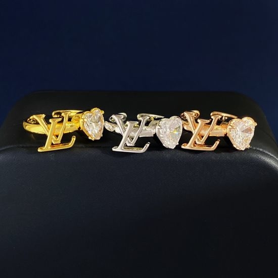 Louis Vuitton LV Heart Rhinestone Open Ring