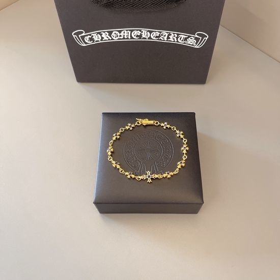 Chrome Hearts Refined Cross Accent Bracelet