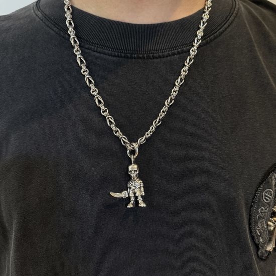 Chrome Hearts Vintage Skull Pendant Necklace