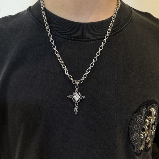 Chrome Hearts Vintage Cross Pendant Necklace