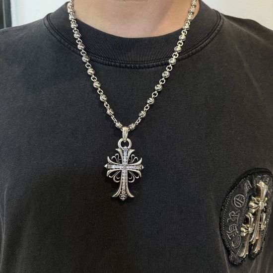 Chrome Hearts Vintage Cross Pendant Necklace