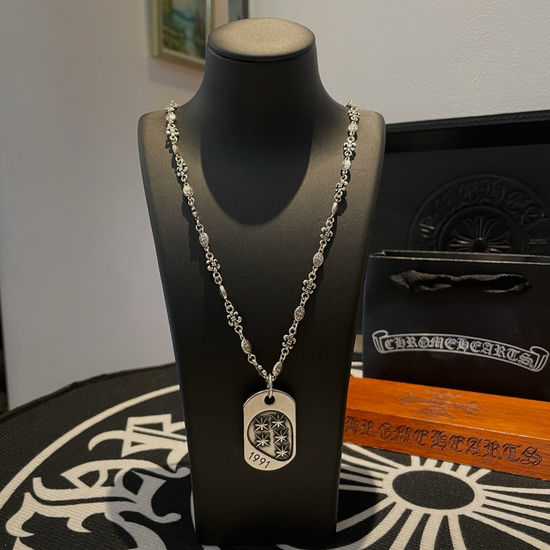 Chrome Hearts Vintage Dog Tag Pendant Necklace