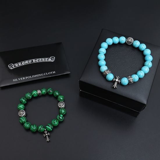 Chrome Hearts Vintage Distressed Multi-Charm Bracelet