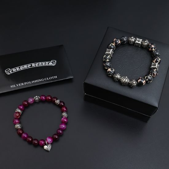 Chrome Hearts Vintage Distressed Multi-Charm Bracelet