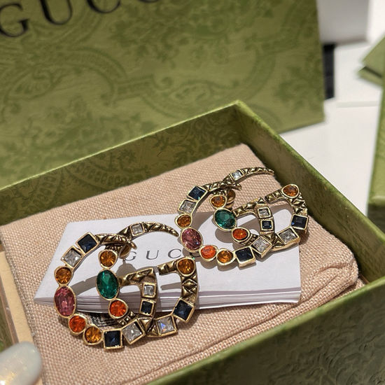 Gucci Colorful Diamond Stud Earrings