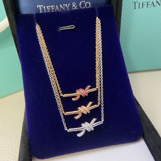 Tiffany & Co. Mini Half Diamond Twisted Rope Necklace