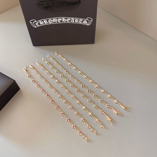 Chrome Hearts Champagne Gold Chain Bracelet Jewelry
