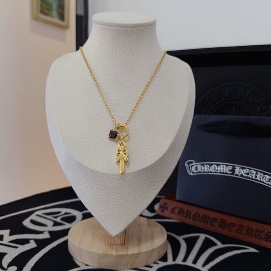 Chrome Hearts Sword Pendant Necklace Vintage Detailed Craft
