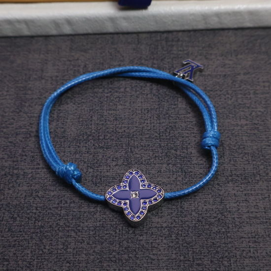 Louis Vuitton LV Four Leaf Clover Leather Bracelet