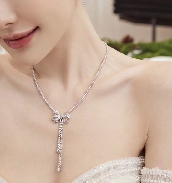 Graff Gold Butterfly Tassel Necklace