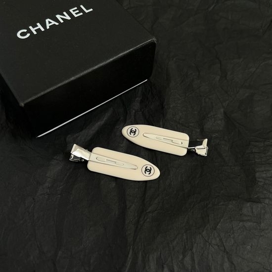 Chanel Vintage Bronze Hair Clips Set