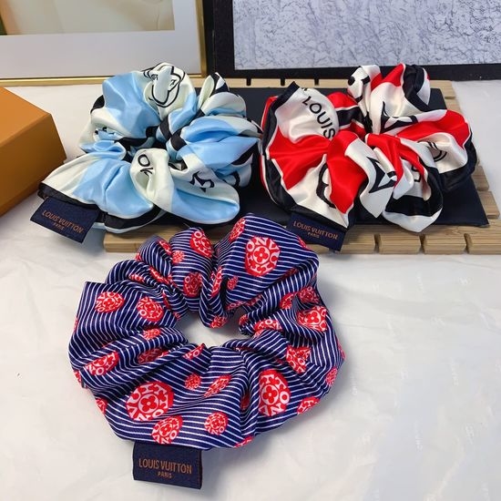Chanel Satin Elastic Hair Scrunchie