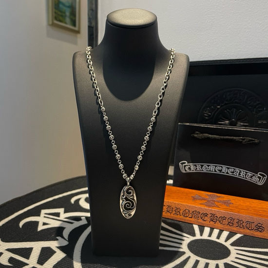 Chrome Hearts Vintage Floral Pattern Pendant Necklace