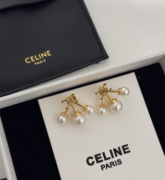 Celine Tri-Pearl Convertible Stud Earrings