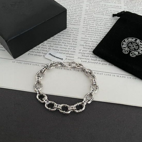 Chrome Hearts Cross Letter Engraved Bracelet