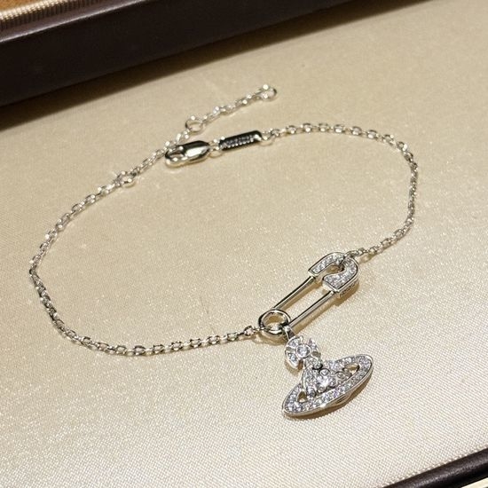 Vivienne Westhood Planet Design Pure Silver Bracelet