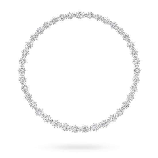 Harry Winston Diamond Sunflower Necklace Fine Jewelry