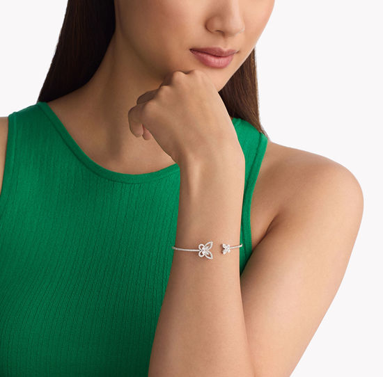 Graff Bow Open Bangle Bracelet
