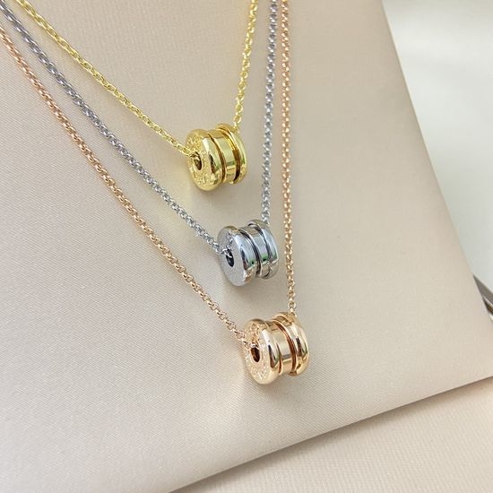 Bvlgari Mini Spring Pendant Necklace Multi-tone Available