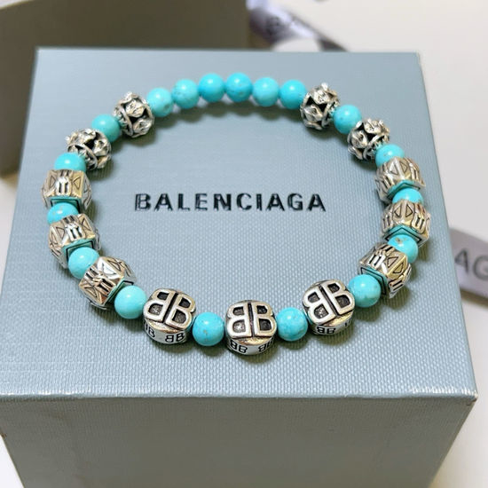 Balenciaga Retro Thai Silver Style Bracelet