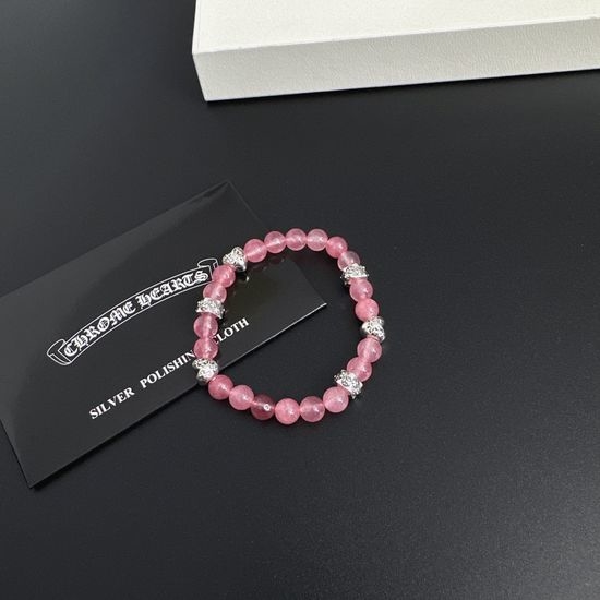Chrome Hearts Classic Beaded Bracelet With Delicate Details
