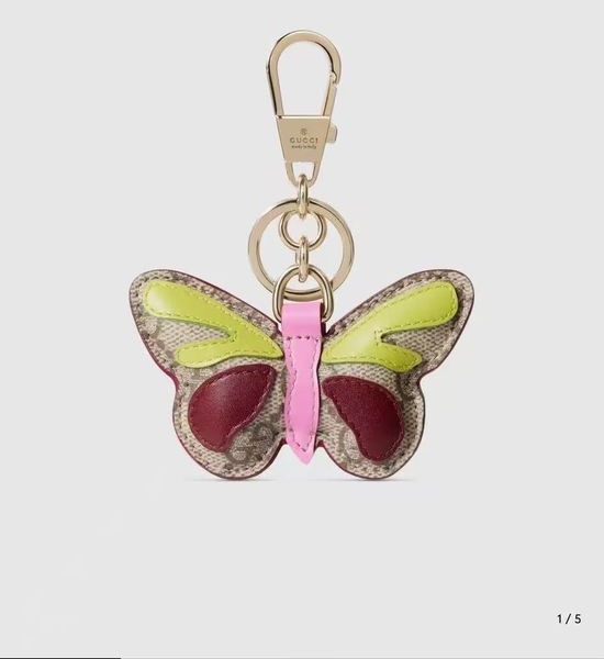 Gucci Butterfly Shaped Bag Charm Accessory
