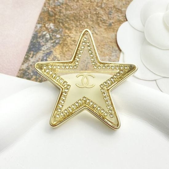 Chanel Rhinestone Five Pointed Star Brooch