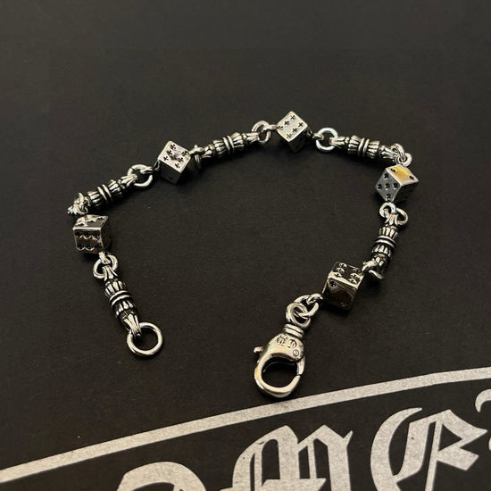 Chrome Hearts Vintage Dice Pattern Retro Bracelet