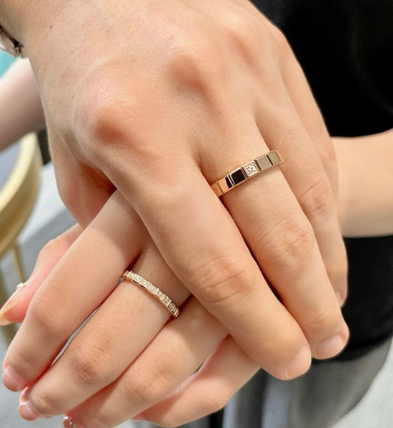 Chopard Full Diamond Ice Cube Texture Ring