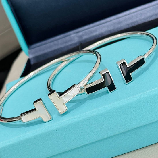 Tiffany & Co. Wide Band Mother Of Pearl Bangle