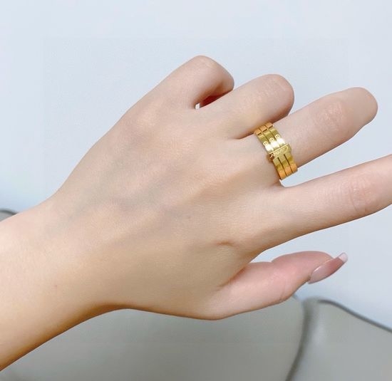 Cartier Stainless Steel Stylish Ring Stackable Accessory