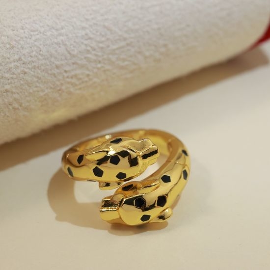 Cartier Double Leopard Head Pattern Ring