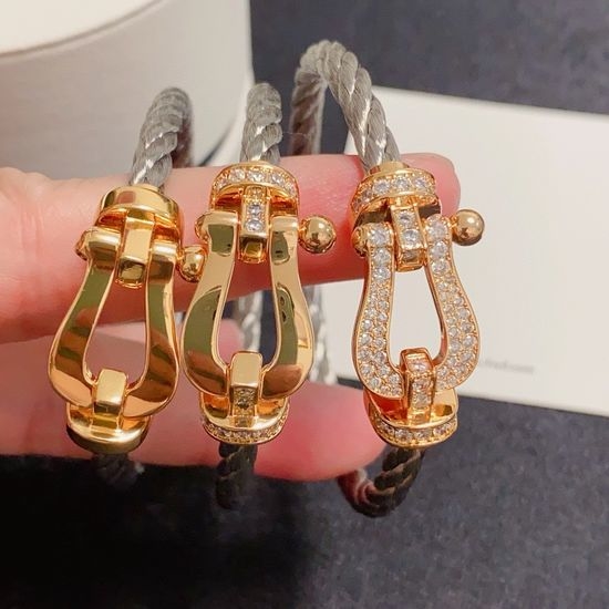 Fred Fred Force Series Diamond Bracelet in Champagne Gold