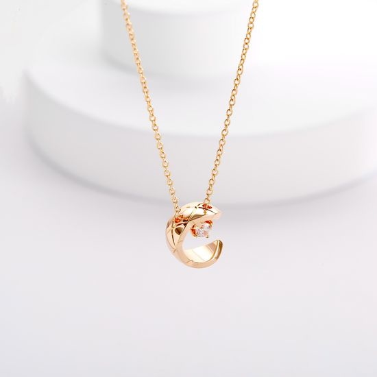 Chanel Quilted Diamond Pendant Necklace