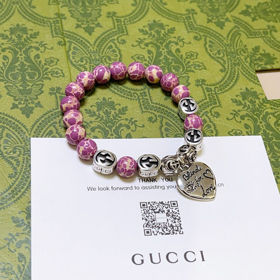 Gucci Snakeskin Stone Crystal Bracelet, Celebrity Style
