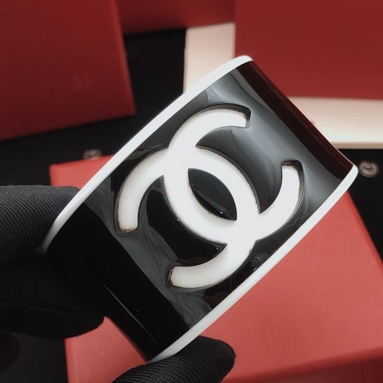 Chanel Polished Brass Cuff Bangle
