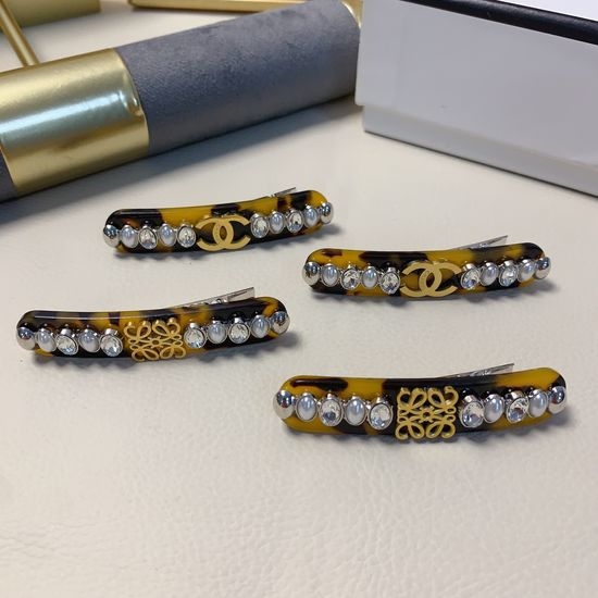 Chanel Pearl Crystal Hair Clips
